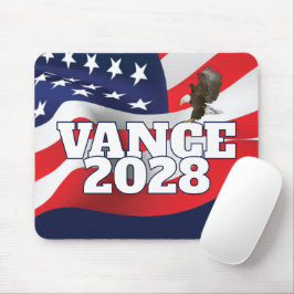 Vance 2028 Text Med Flagga och Vit Huvad Örn Musmatta