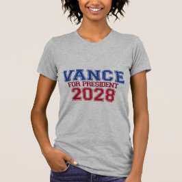 Vance för president (universitet) t shirt