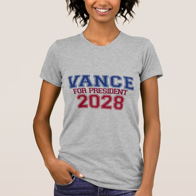 Vance för president (universitet) t shirt (Framsida)