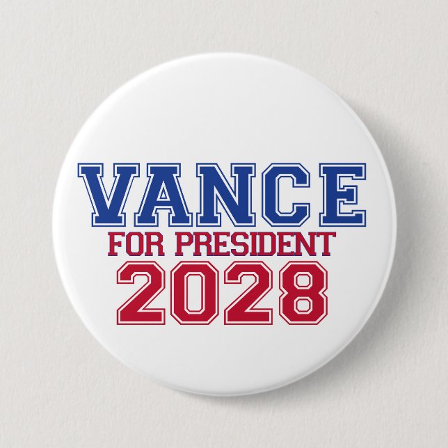 Vance for President (varsity) Knapp (Framsida)