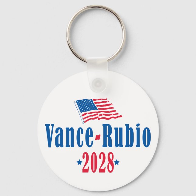 Vance Rubio 2028 (flag) Nyckelring (Framsida)