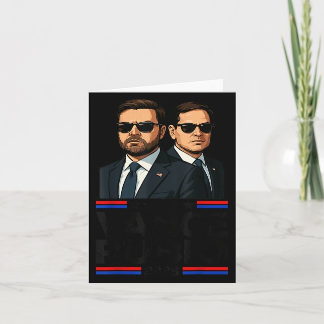 Vance Rubio 2028 J D Vance Marco Rubio President 2 Kort (Framsida)