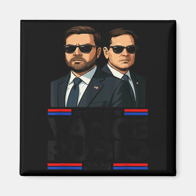 Vance Rubio 2028 J D Vance Marco Rubio President 2 Magnet (Framsidan)