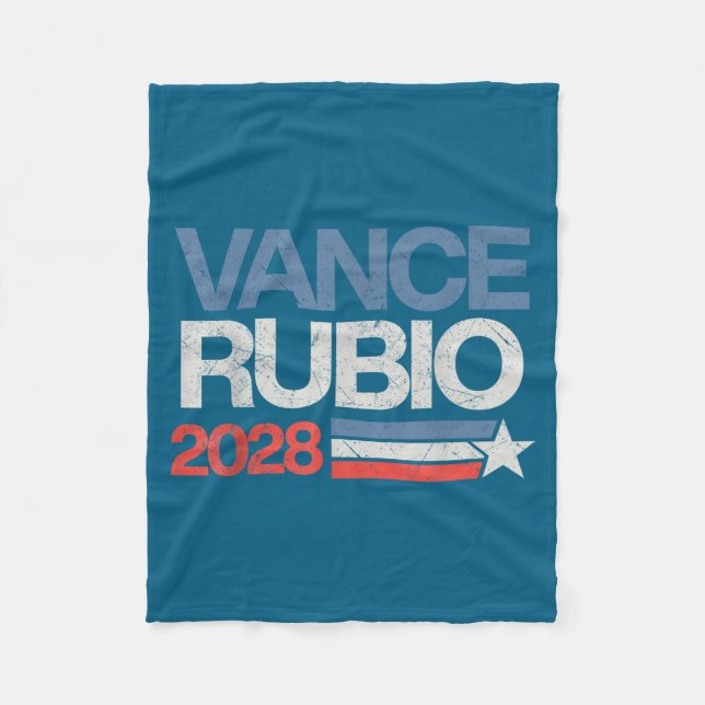 Vance Rubio 2028 President Jd Vance Marco Rubio Us Fleecefilt (Framsidan)