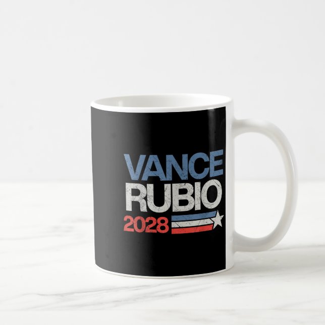 Vance Rubio 2028 President Jd Vance Marco Rubio Us Kaffemugg (Höger)