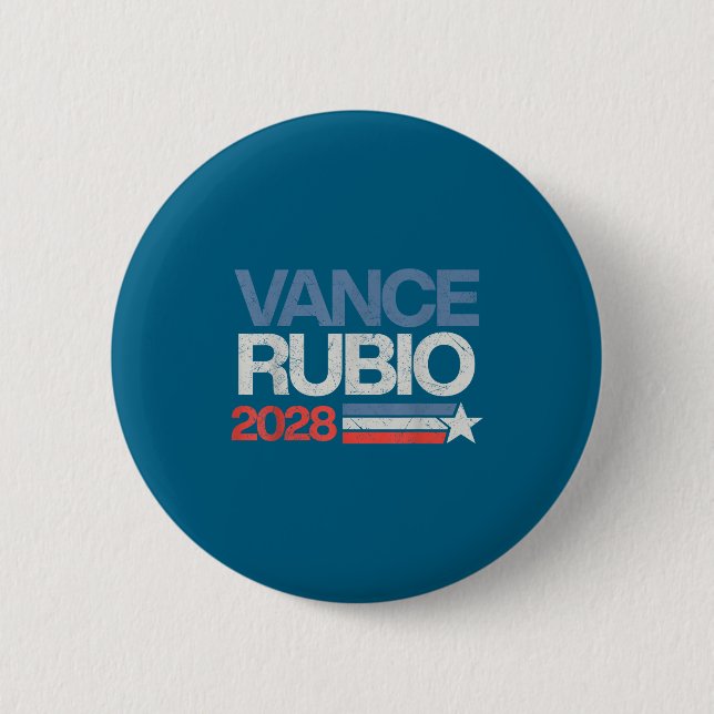 Vance Rubio 2028 President Jd Vance Marco Rubio Us Knapp (Framsida)