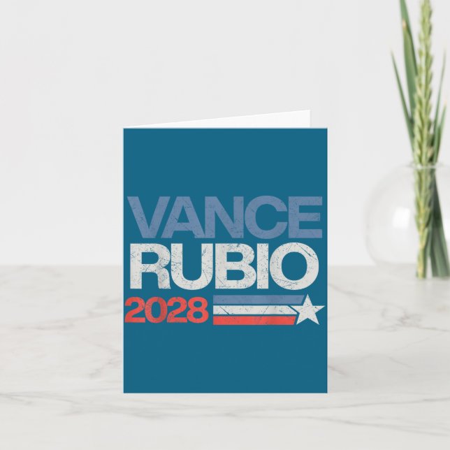 Vance Rubio 2028 President Jd Vance Marco Rubio Us Kort (Framsida)