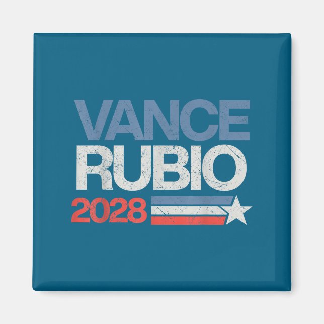 Vance Rubio 2028 President Jd Vance Marco Rubio Us Magnet (Framsidan)