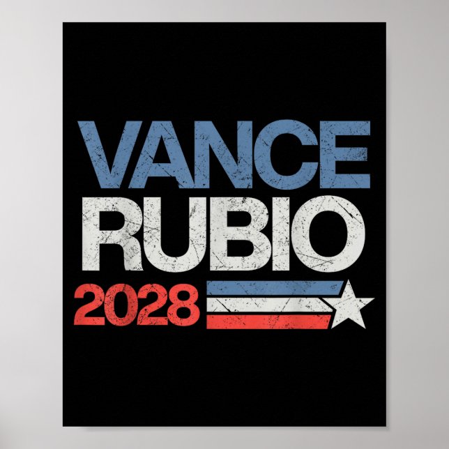 Vance Rubio 2028 President Jd Vance Marco Rubio Us Poster (Framsidan)