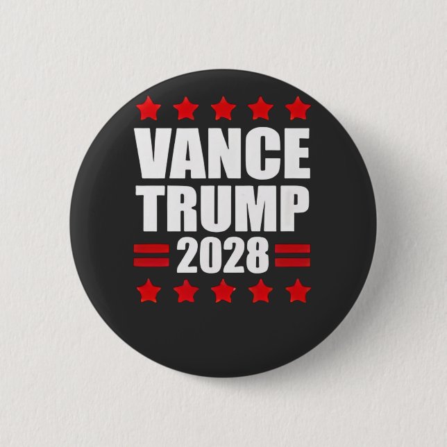 Vance Trump Presidentval 2028 Politiskt Knapp (Framsida)