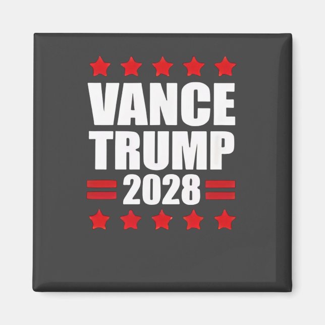 Vance Trump Presidentval 2028 Politiskt Magnet (Framsidan)