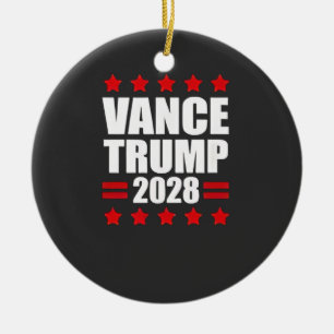 Vance Trump Presidentvalet 2028 Politik Julgransprydnad Keramik
