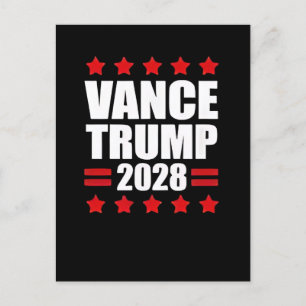 Vance Trump Presidentvalet 2028 Politik   Meddelande Vykort