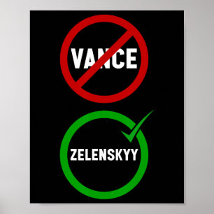 Vance Trump Vs Zelenskyy Vita huset Hett Möte Poster