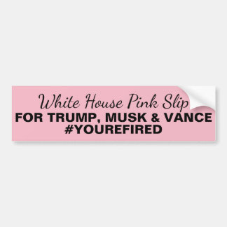 Vance White House Rosa Slip Trump Musk Vance Bildekal