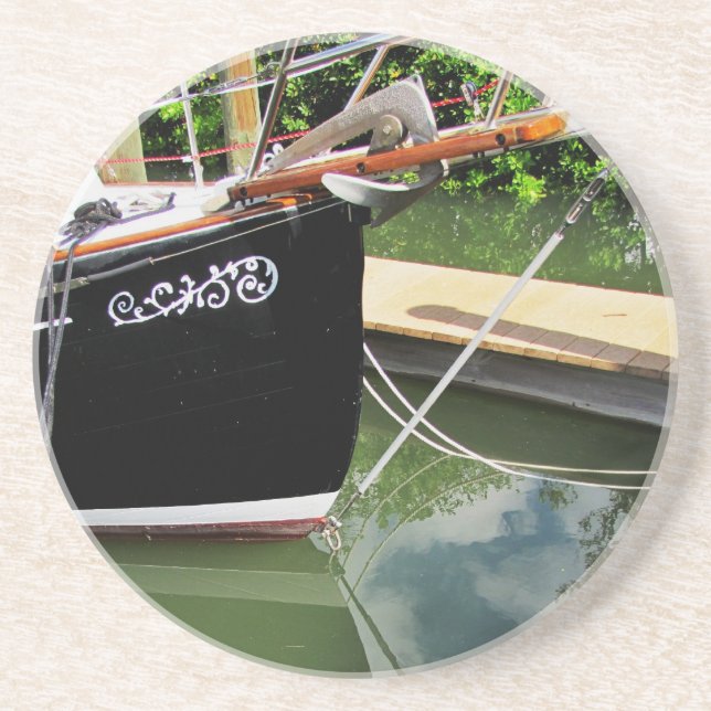 Väncka Sailboat Bow Sprit Sandstone Underlägg Sandsten (Framsidan)