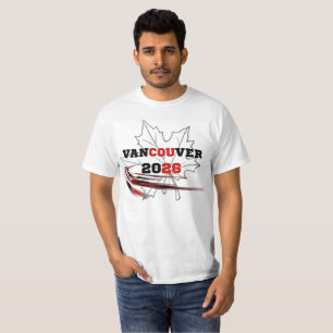Vancouver 2026 Fotboll Värdstad T-Shirt