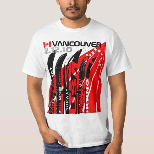 Vancouver 21210 vinter sportSnowblade CA T-tröja Tee Shirt (Framsida)