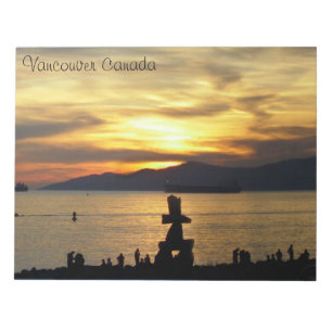 Vancouver Anteckningsblock Vancouver Landmarks Sou
