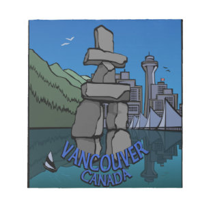 Vancouver Anteckningsblock Vancouver Landmarks Sou