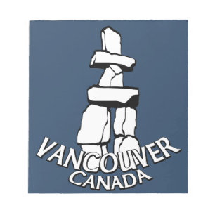 Vancouver Anteckningsblock Vancouver Landmarks Sou