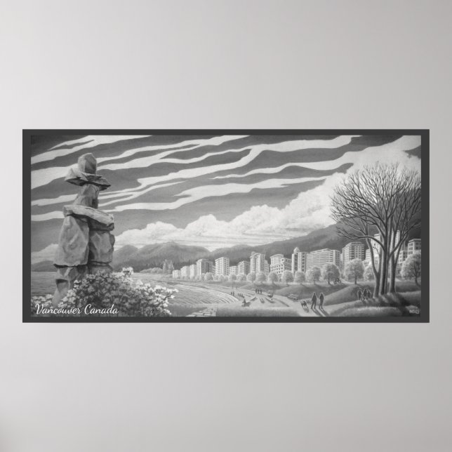 Vancouver Art Poster Vancouver Inukshuk Prints (Framsidan)