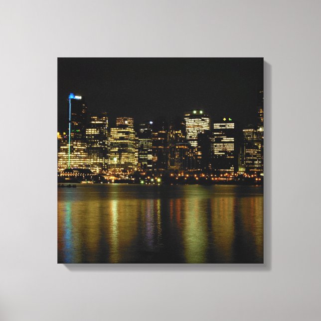 Vancouver Art Skriv ut Vancouver Cityscape Canvas (Framsida)