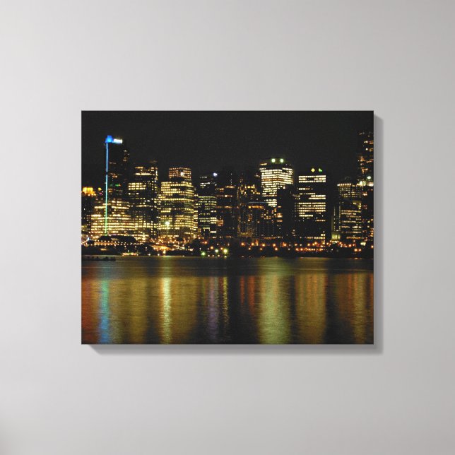 Vancouver Art Skriv ut Vancouver Cityscape Canvas (Framsida)
