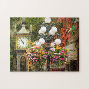 Vancouver av GASTOWN STEAM CLOCK Jigszawa Puzzle Pussel