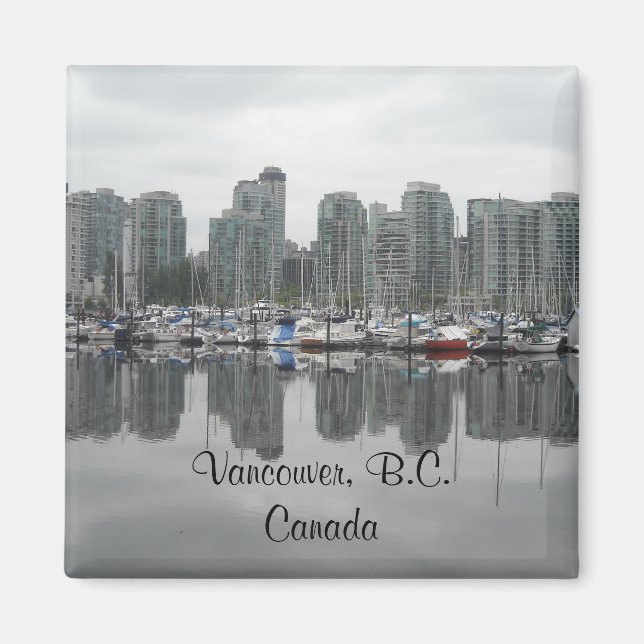 Vancouver, B.C. Kanada Magnet (Framsidan)