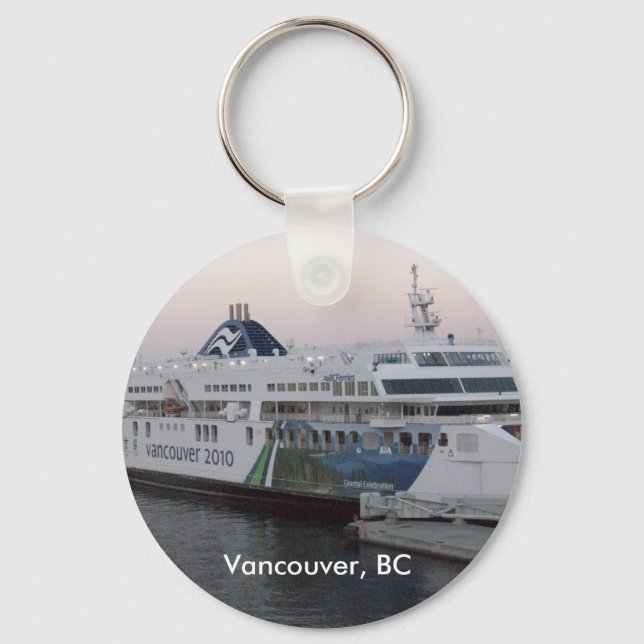 Vancouver, BC-färjesouvenir-nyckelkedja Nyckelring (Framsida)