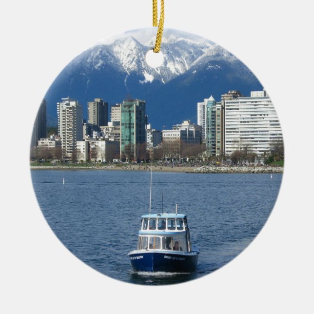 Vancouver BC Julgransprydnad Keramik (Framsidan)