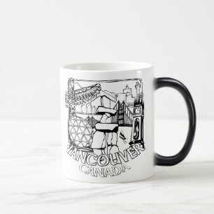 Vancouver BC Kanada kaffe kopparmuggar & Magisk Mugg