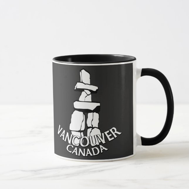Vancouver BC Kanada kaffe kopparmuggar & Mugg (Höger)
