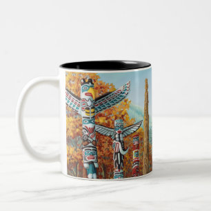 Vancouver BC Kanada kaffe kopparmuggar & Två-Tonad Mugg