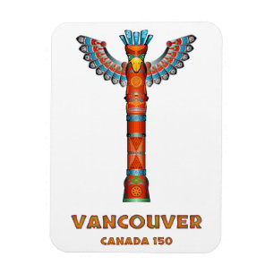 Vancouver (BC) Kanada - Totem Pole Magnet