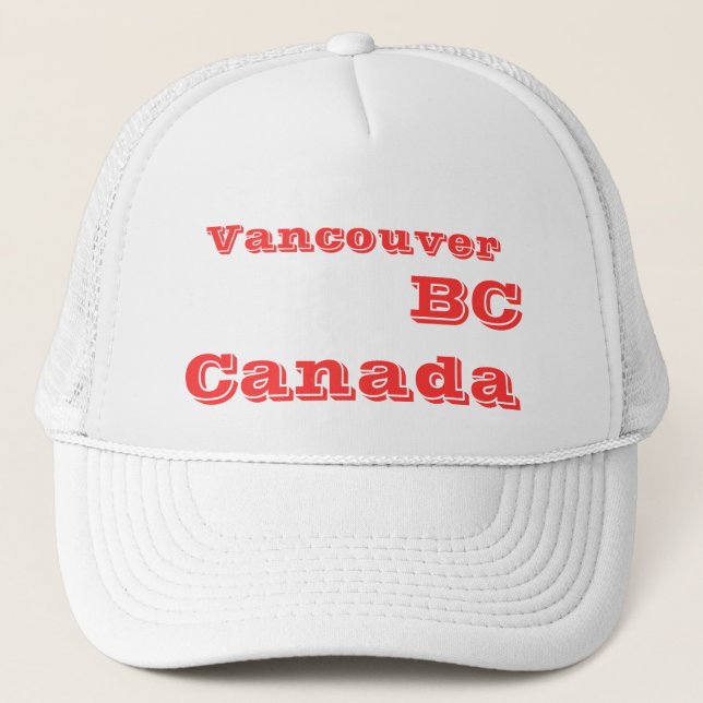 Vancouver BC Kanada Truckerkeps (Framsida)