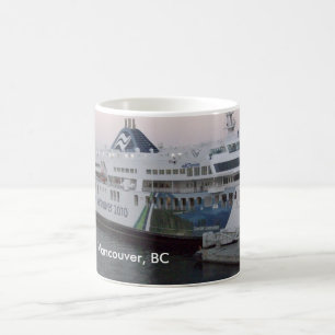Vancouver BC kopp för färjasouvenirkaffe