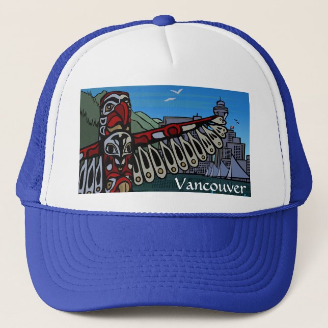 Vancouver BC mössor souvenir Trucker mössor & hatt Truckerkeps (Framsida)