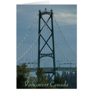 Vancouver BC Souvenir Cards Landmark Cards Anpassn Hälsningskort