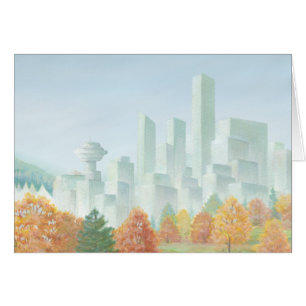 Vancouver BC Souvenir Cards Vancouver Art Cards Hälsningskort