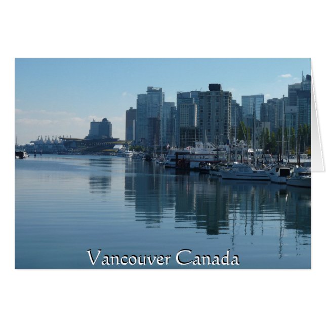 Vancouver BC Souvenir-kort Personlig Vancouver Hälsningskort (Framsidan Horizontal)