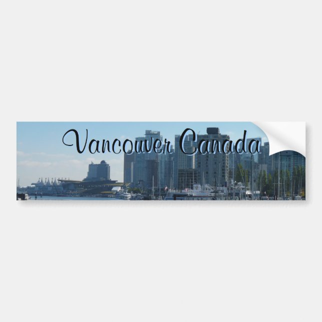 Vancouver Bumper Sticker Vancouver Souvenir Gifts Bildekal (Framsidan)