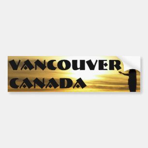 Vancouver Bumper Sticker Vancouver Souvenir Gifts Bildekal