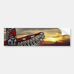 Vancouver Bumper Sticker Vancouver Souvenir Gifts Bildekal