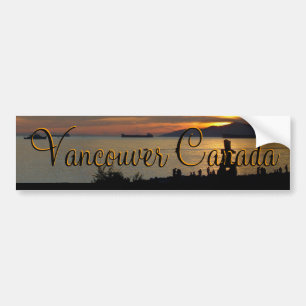 Vancouver Bumper Sticker Vancouver Souvenir Gifts Bildekal
