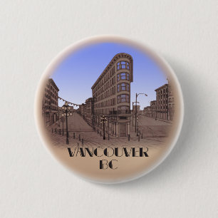 Vancouver Buttons Souvenir Buttons Gastown Art Knapp