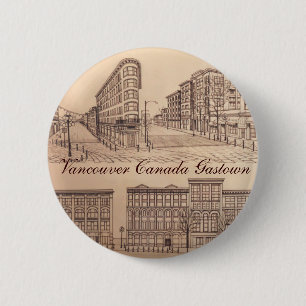 Vancouver Buttons Souvenir Buttons Gastown Art Knapp