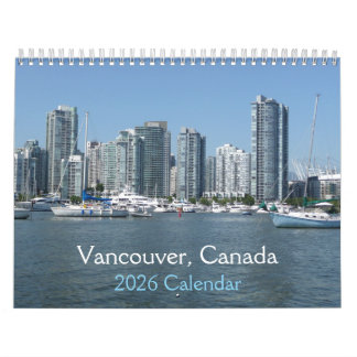 Vancouver, Canada 2026 Calendar Kalender