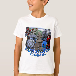 Vancouver Canada Barn T-shirt Inukshuk Art Tee